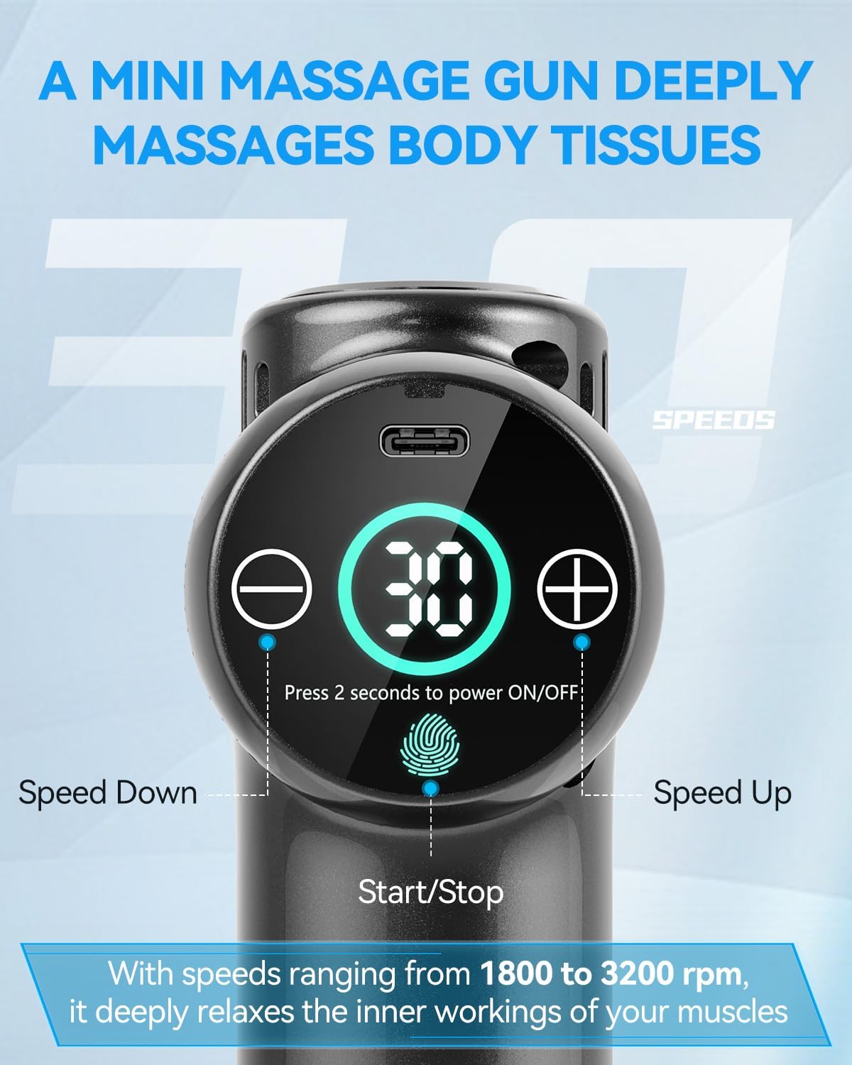 Pistolet de massage professionnel : soulagement des douleurs musculaires pour sportifs et amateurs de bien-être – Image 2