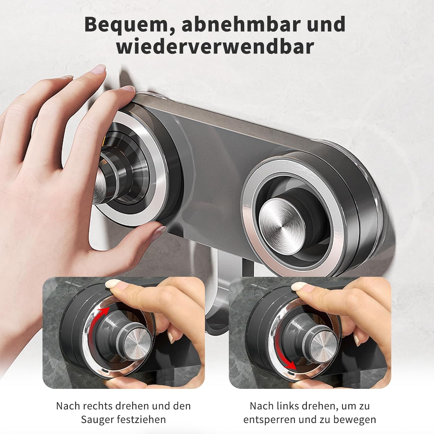 Support magnétique pour sèche-cheveux : pratique et élégant pour toutes les salles de bain – Image 3