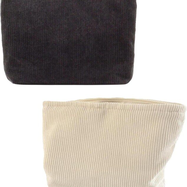 Trousse de maquillage en velours côtelé : le compagnon idéal pour femmes et filles en voyage