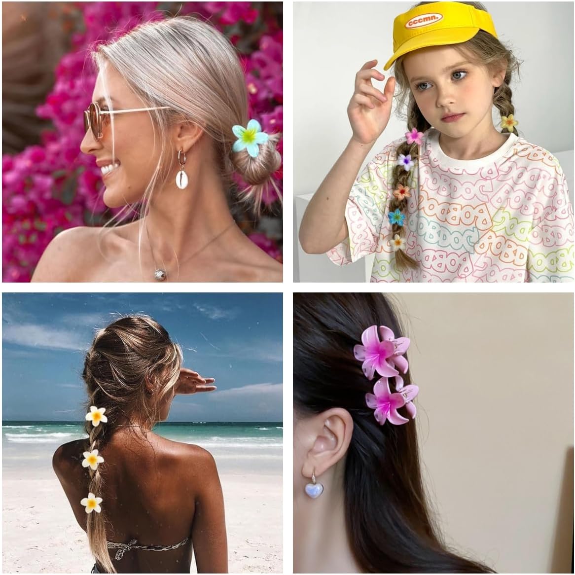 Pinces à cheveux fleur : 6 pièces antidérapantes pour femmes et filles, élégance et maintien parfait – Image 7