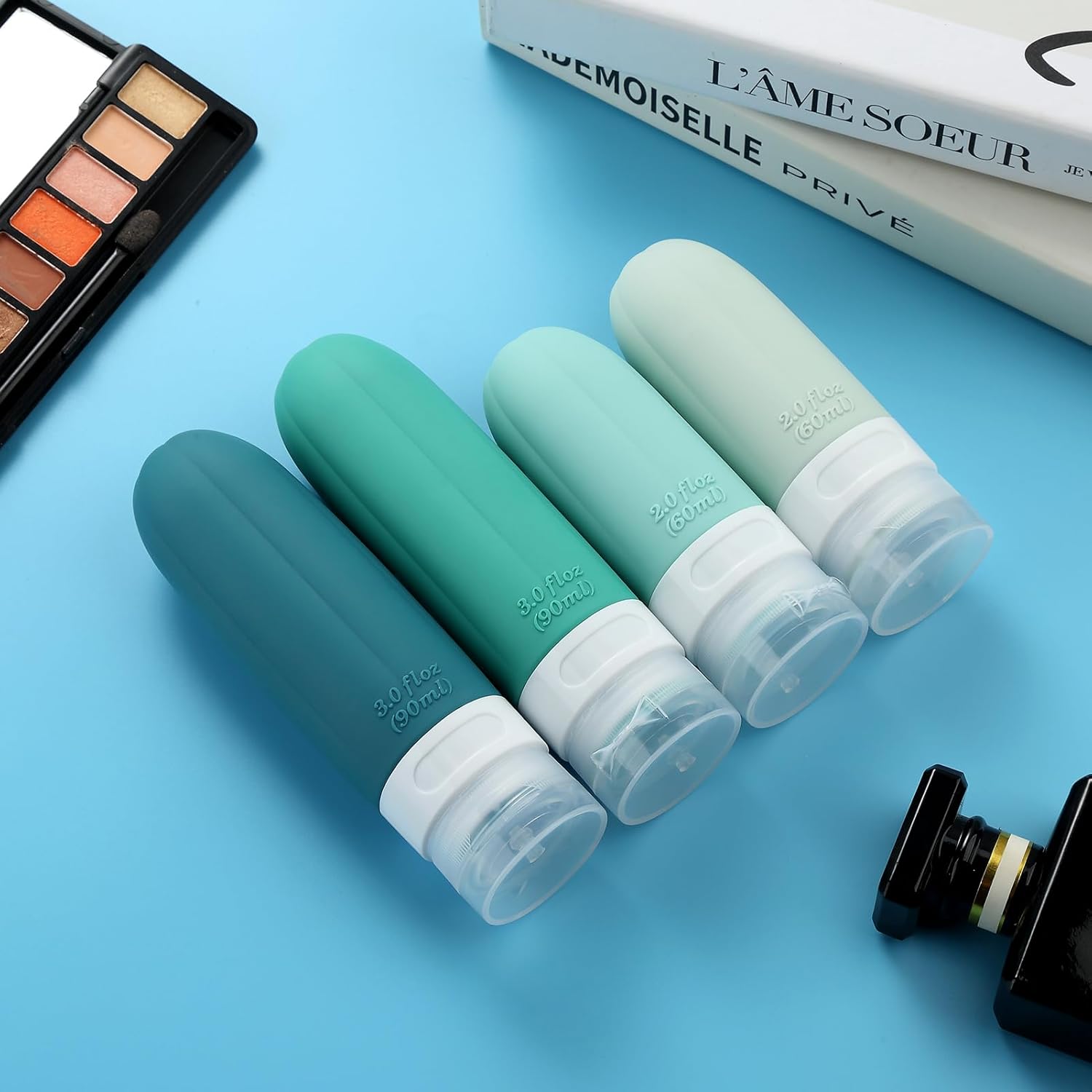 Flacons de voyage en silicone : 16 pack étanches pour les globe-trotters, idéaux pour lotions et cosmétiques – Image 5