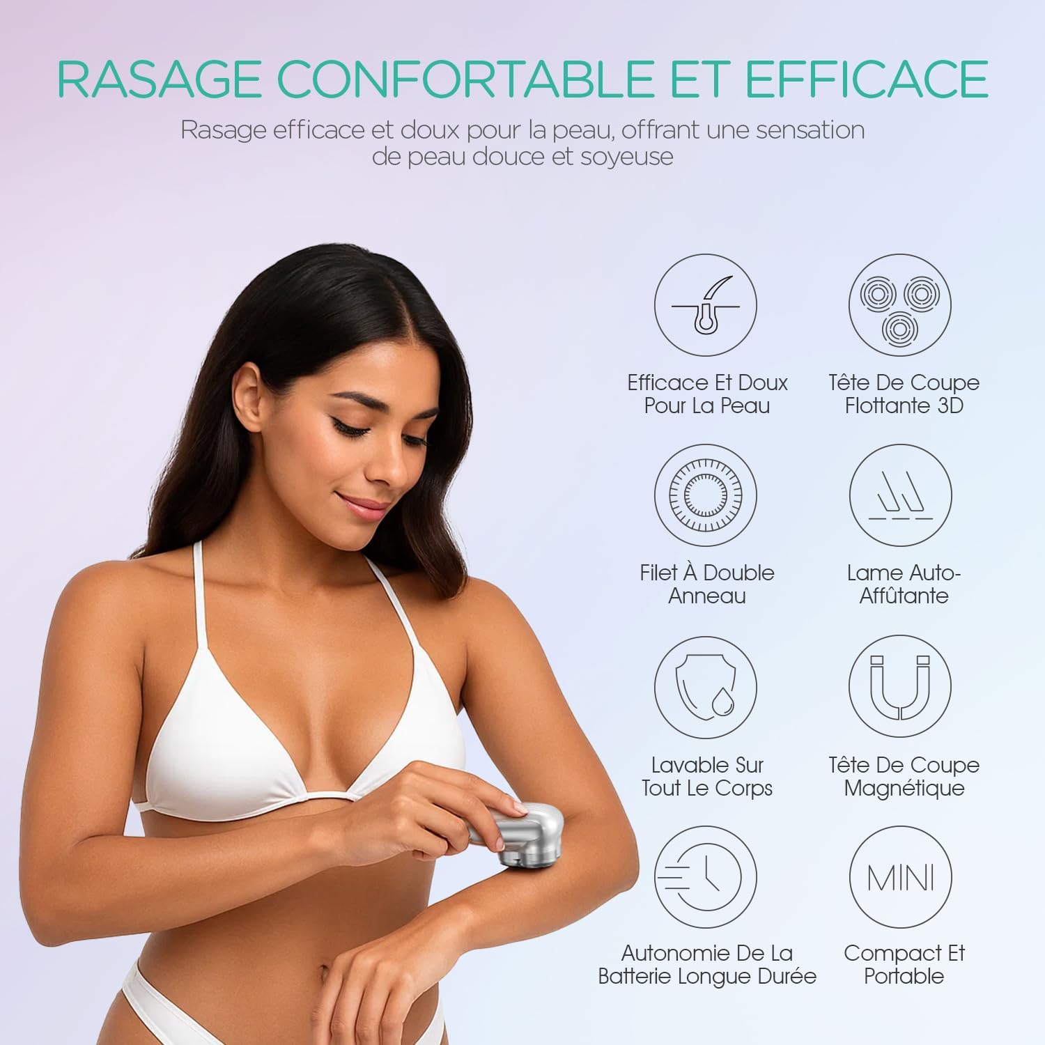 Rasoir Électrique VOYOR pour Femmes - Épilation Intime Pratique – Image 2