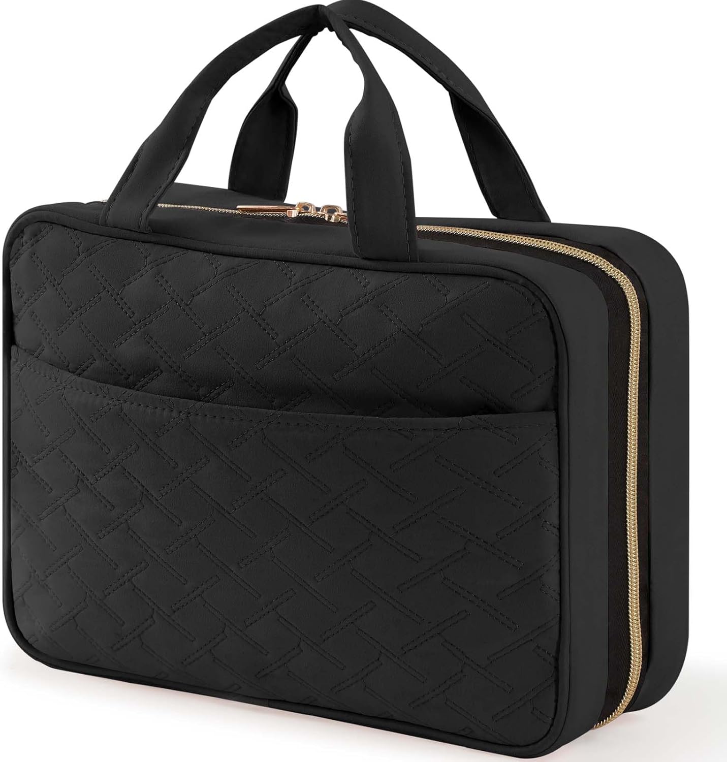 Trousse de toilette de voyage : grande trousse de maquillage suspendue pour femmes, parfaite pour organiser vos cosmétiques et bouteilles en toute élégance