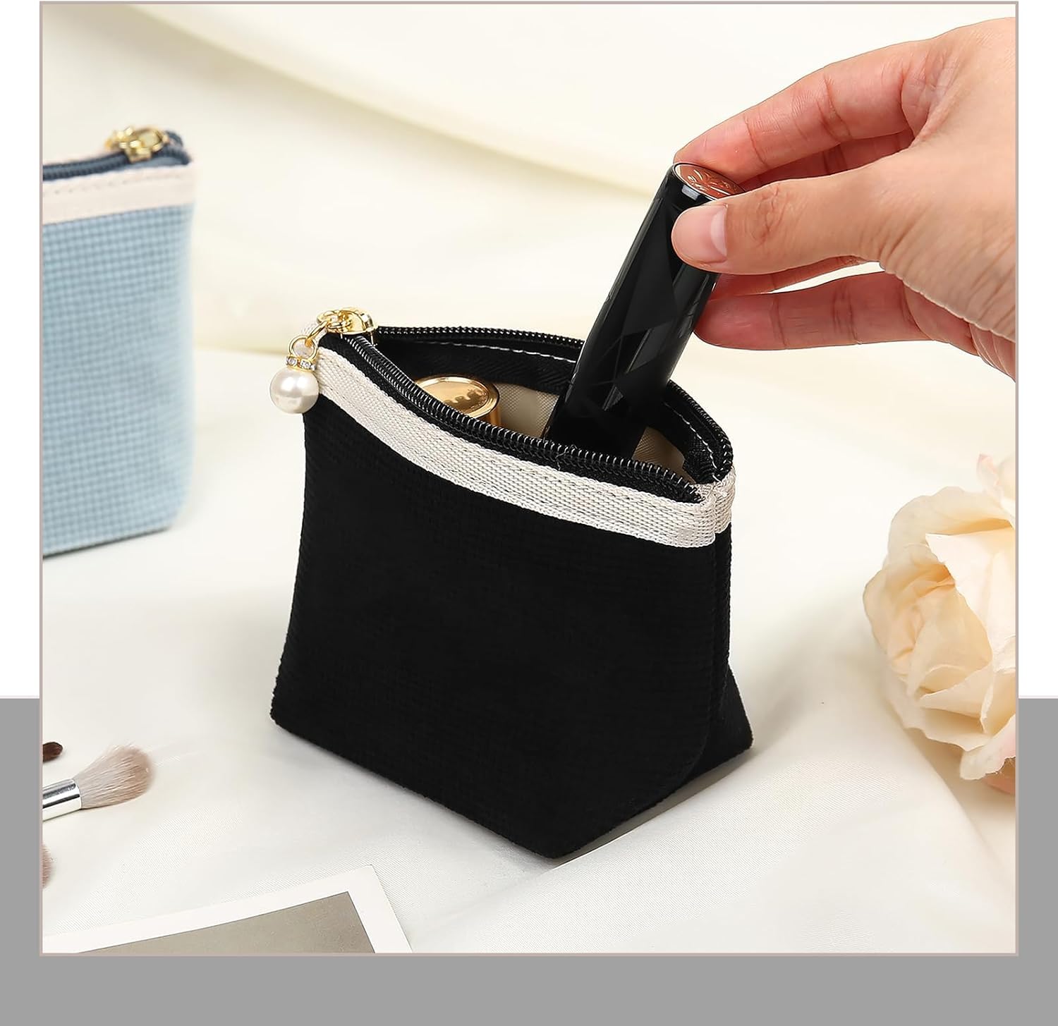 Mini pochette maquillage pour femmes : élégance et praticité au quotidien – Image 5