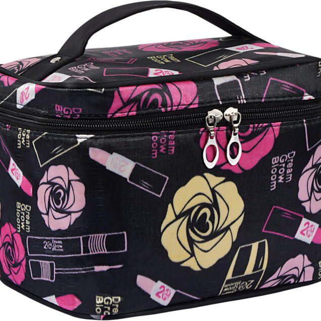 Trousse de maquillage étanche pour femmes : le compagnon idéal de voyage avec grande capacité