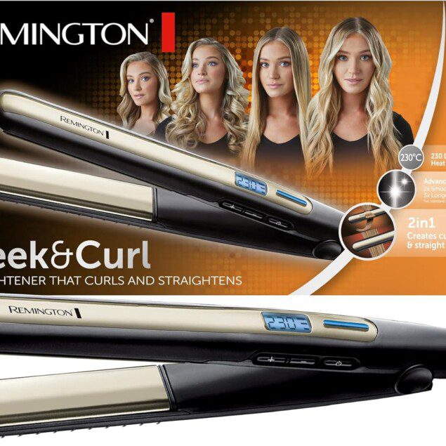 Lisseur cheveux 2en1 Sleek & Curl : lissez et bouclez vos cheveux avec facilité pour un style impeccable