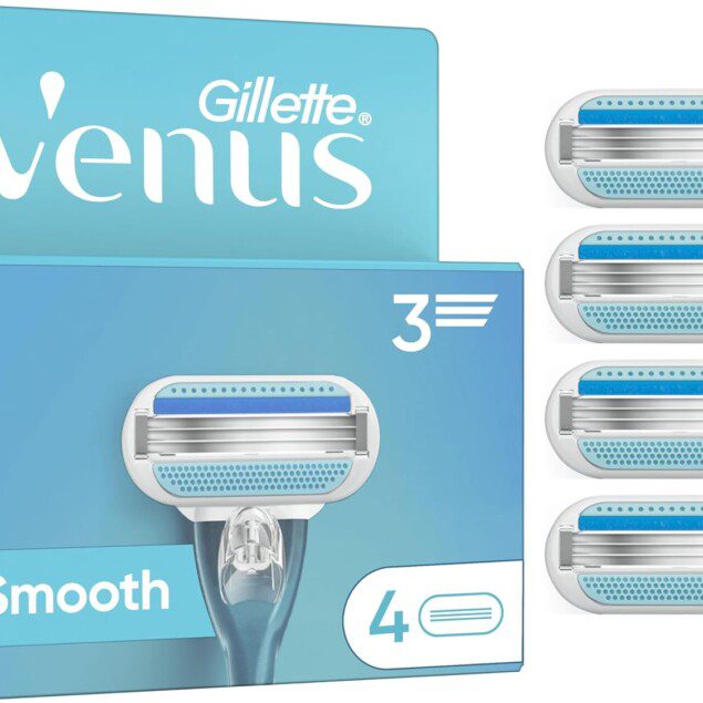 Rasoirs Gillette Venus Smooth - Lames 4 pièces pour femmes, douceur garantie