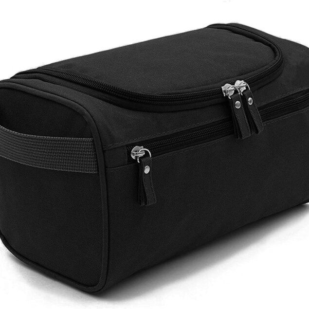 Trousse de toilette homme : grande trousse de maquillage imperméable suspendue pour un voyage organisé et stylé