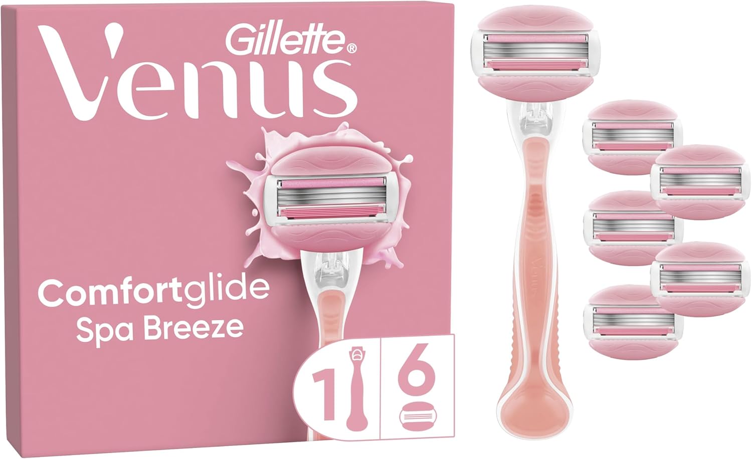 Rasoir Gillette Venus ComfortGlide Spa Breeze pour femmes - Douceur et efficacité sans gel