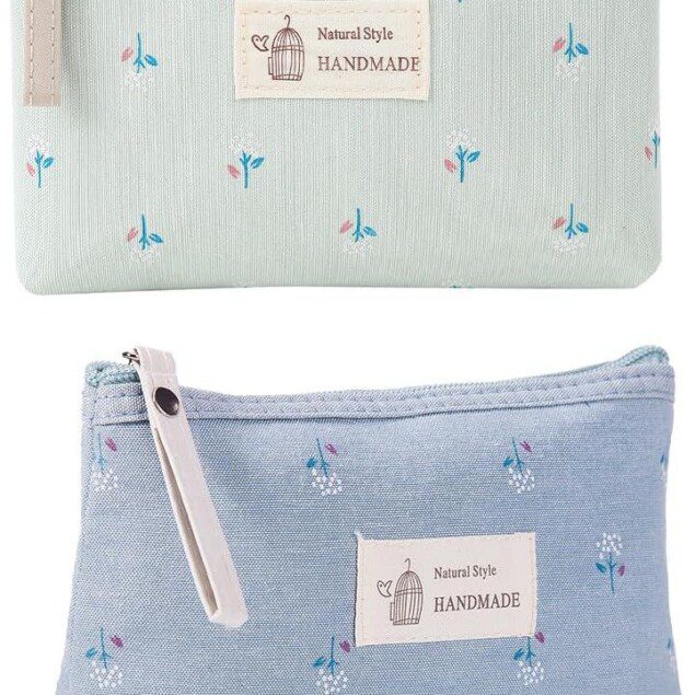 Trousse de maquillage élégante : pochette zippée en tissu pour les voyages, les vacances et le fitness