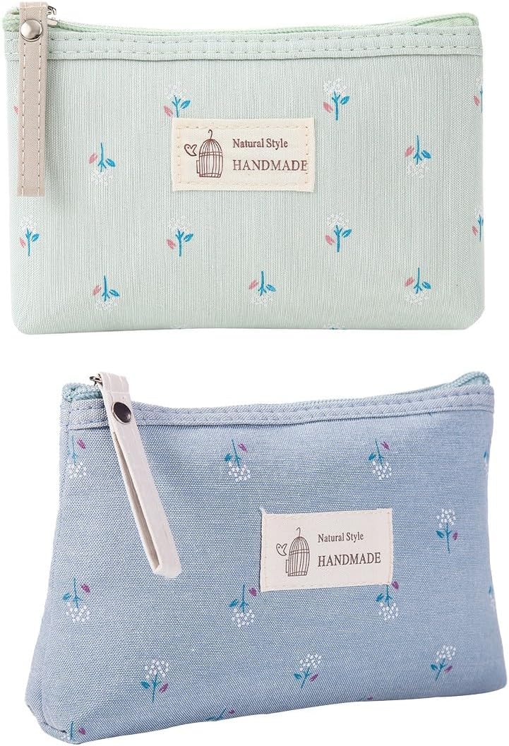 Trousse de maquillage élégante : pochette zippée en tissu pour les voyages, les vacances et le fitness
