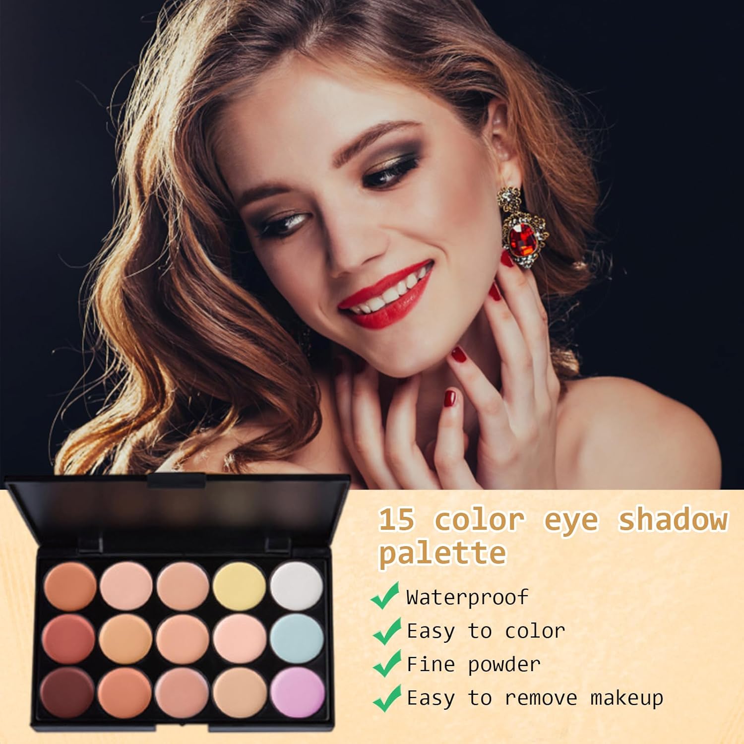 Coffret cadeau de maquillage pour le visage : kit complet avec 15 couleurs de correcteurs et pinceaux, idéal pour sublimer votre beauté – Image 7