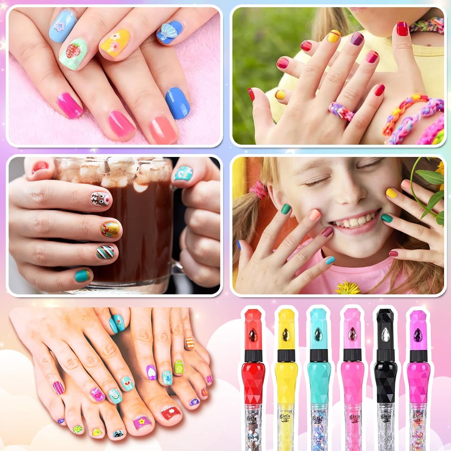 Kit manucure pour enfant : vernis colorés et jouets créatifs pour un cadeau d'anniversaire inoubliable – Image 5