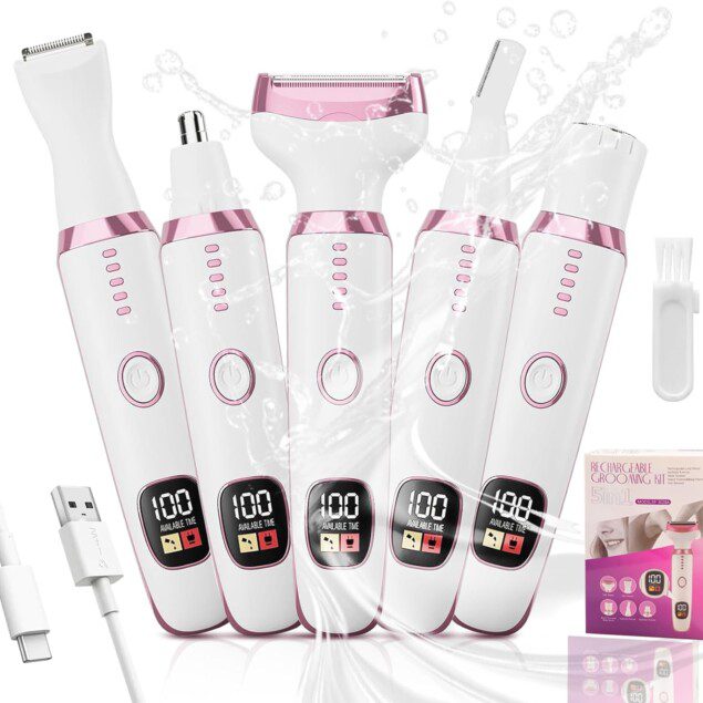 Rasoir Électrique 5 en 1 pour Femmes - Douceur et Précision