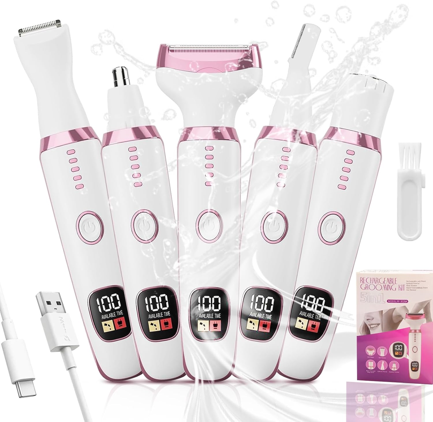 Rasoir Électrique 5 en 1 pour Femmes - Douceur et Précision