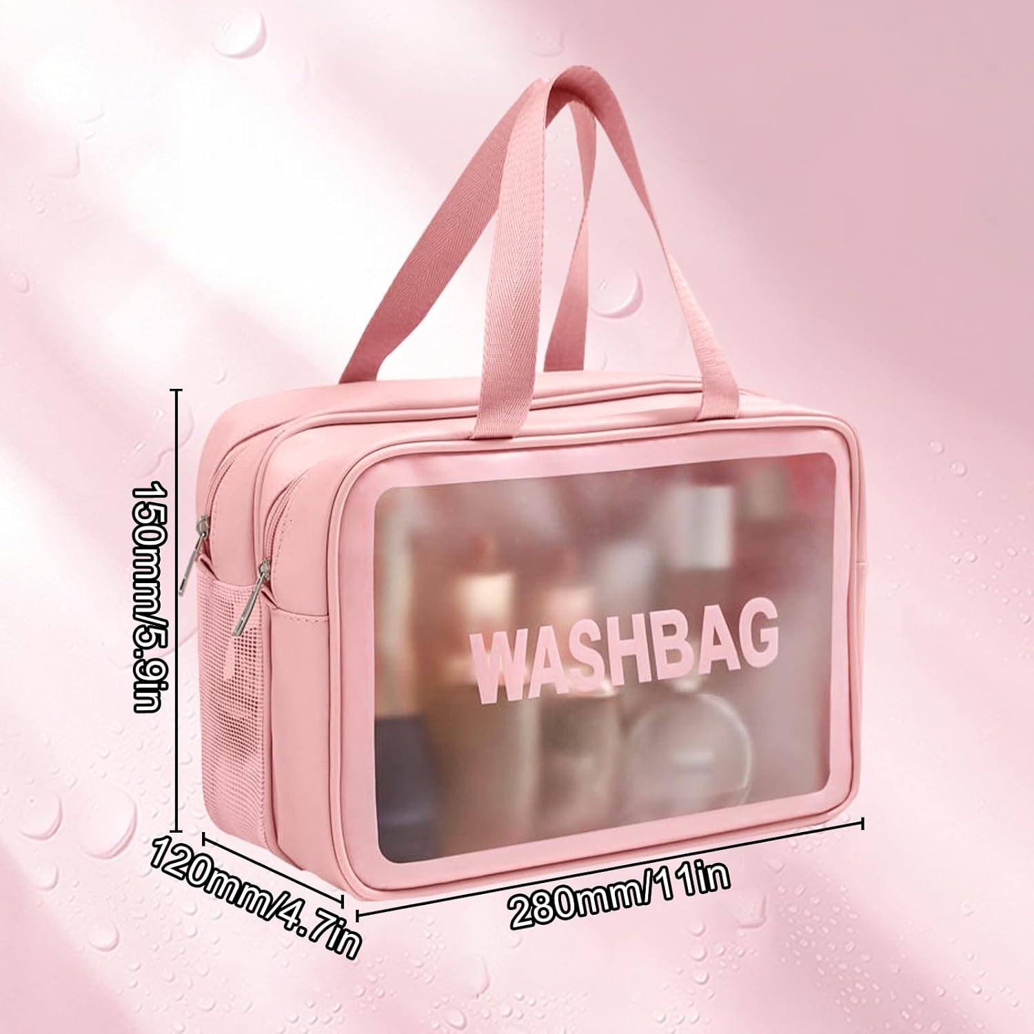 Trousse de toilette maquillage pour femme : le sac transparent idéal pour vos voyages – Image 5