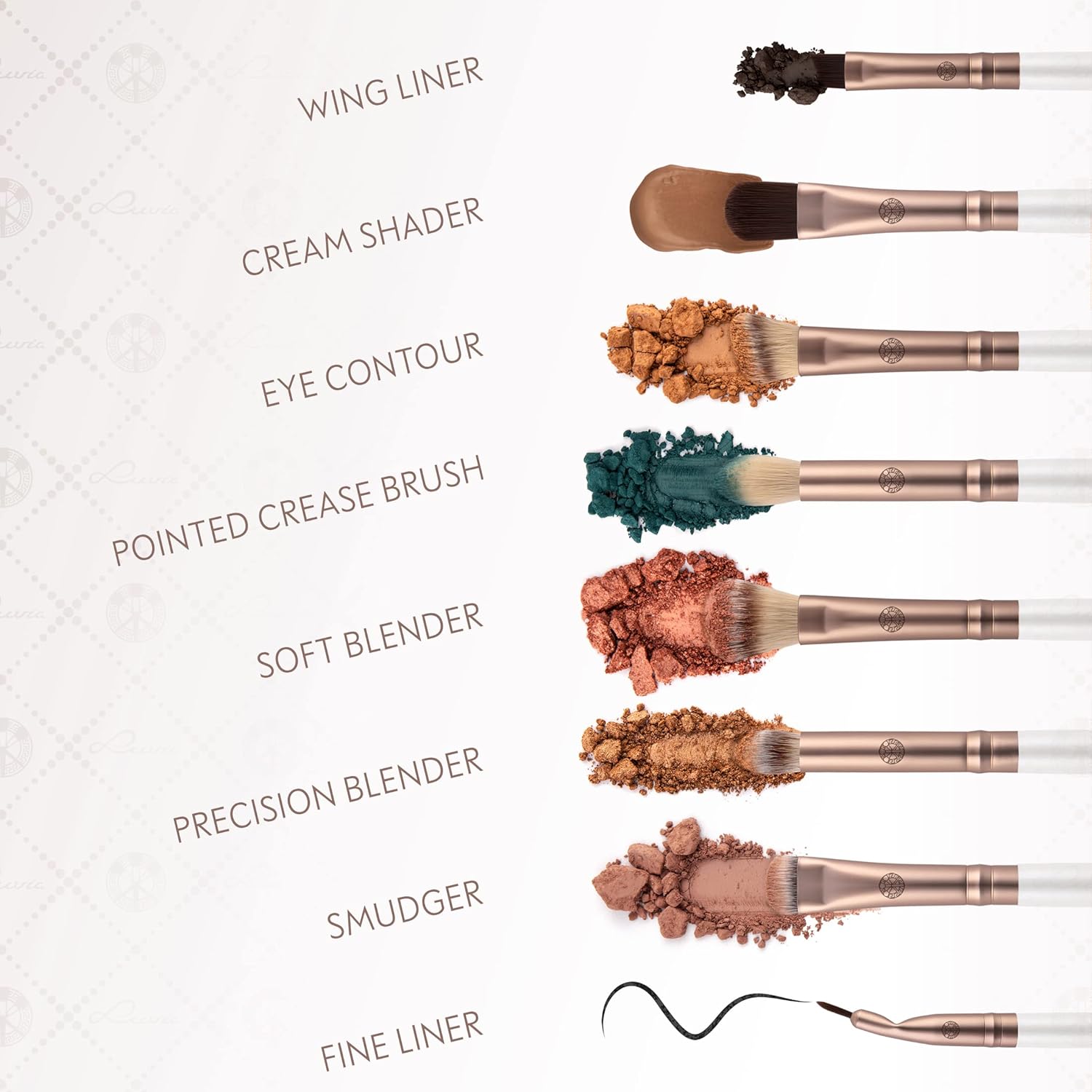Pinceaux de maquillage pour les yeux : le set Luvia All Eye Want pour un mélange et une application parfaits – Image 3