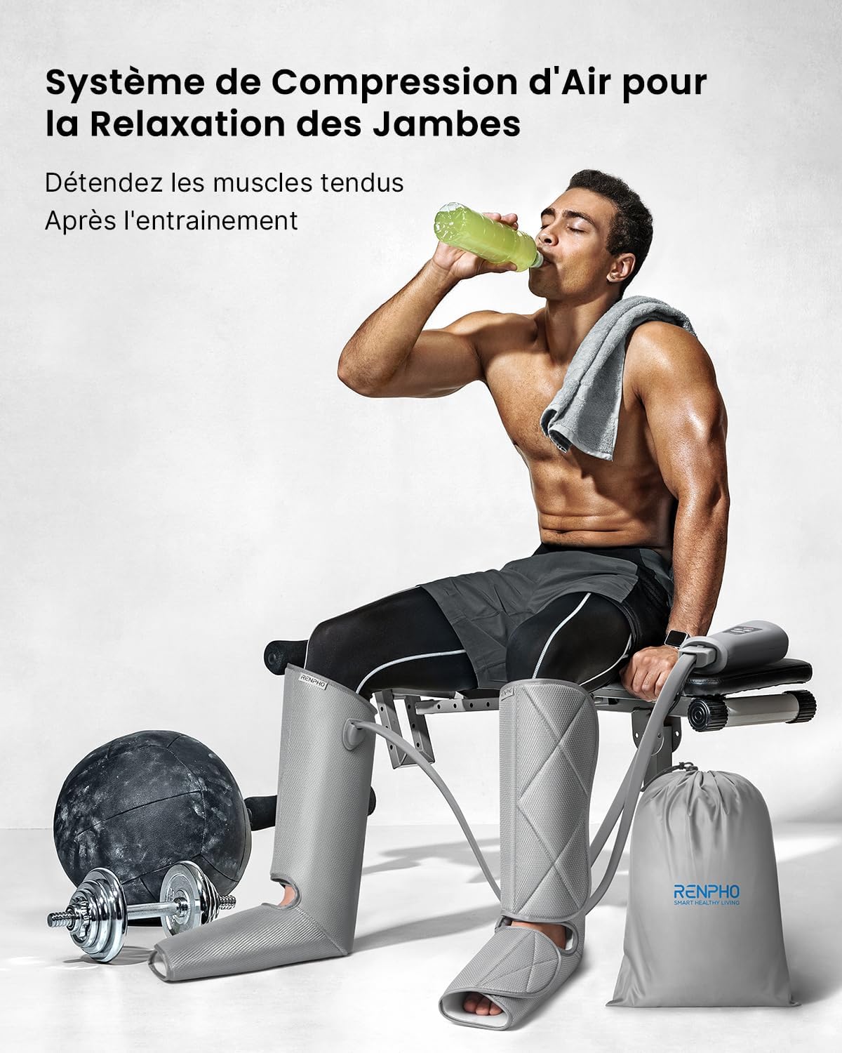 Appareil de massage des jambes à air : pour une relaxation optimale des muscles et un soulagement de la fatigue – Image 2