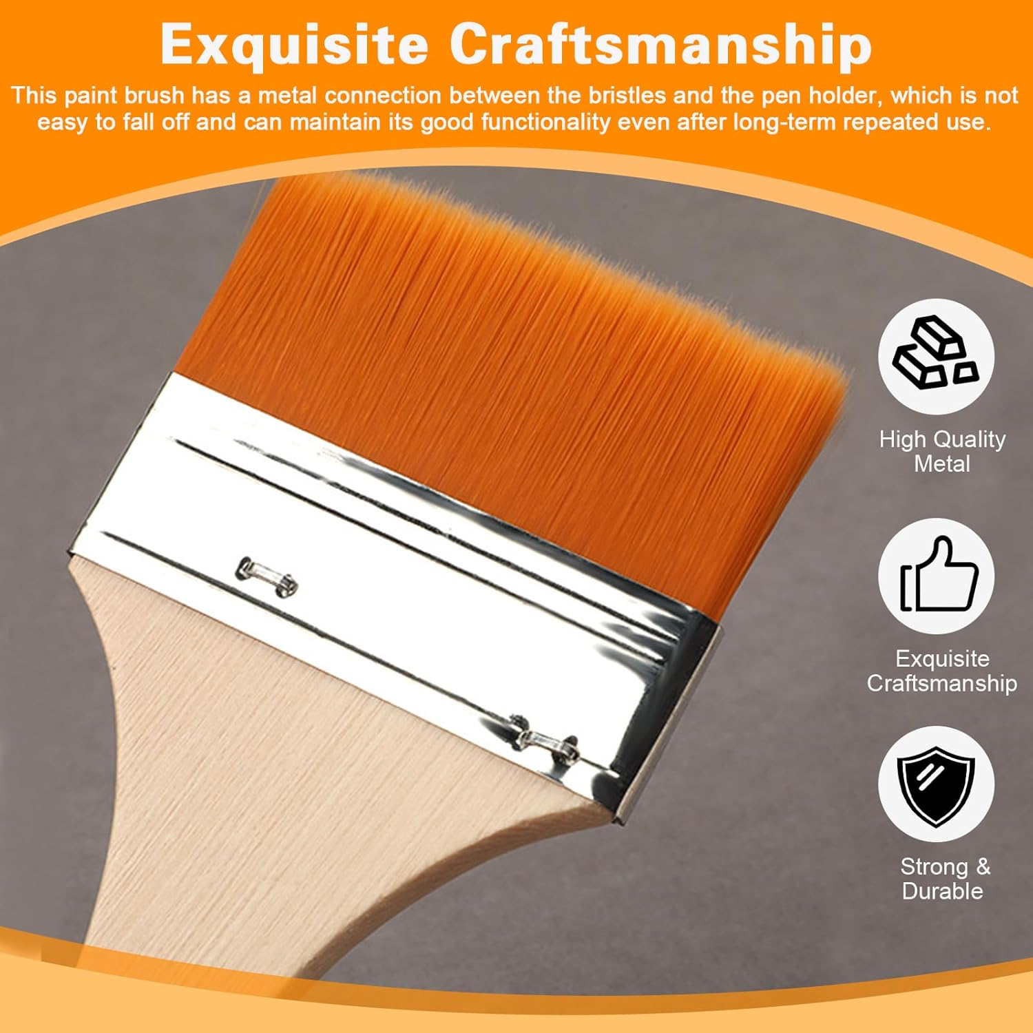 Pinceaux plats de peinture pour artistes : 12 pièces pour des créations éclatantes – Image 3