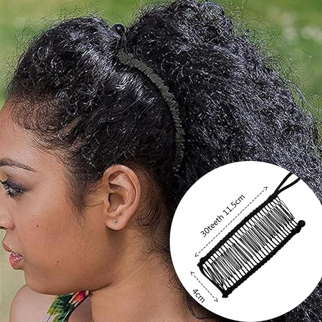 Pince banane 2 pièces pour cheveux épais : un accessoire élégant pour sublimer vos boucles naturelles – Image 4