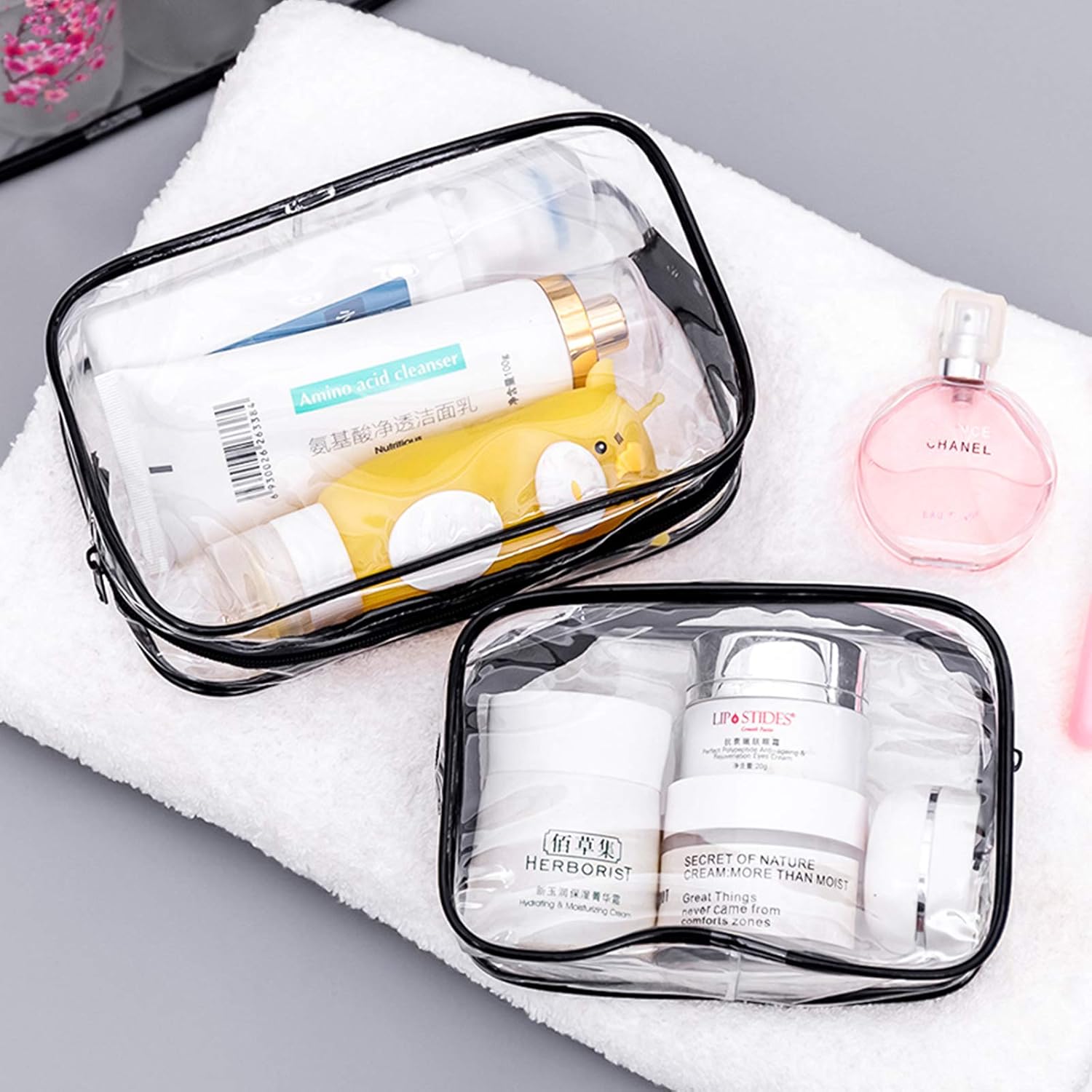 Trousse de toilette transparente : l'organisateur idéal pour hommes, femmes et enfants en voyage – Image 4