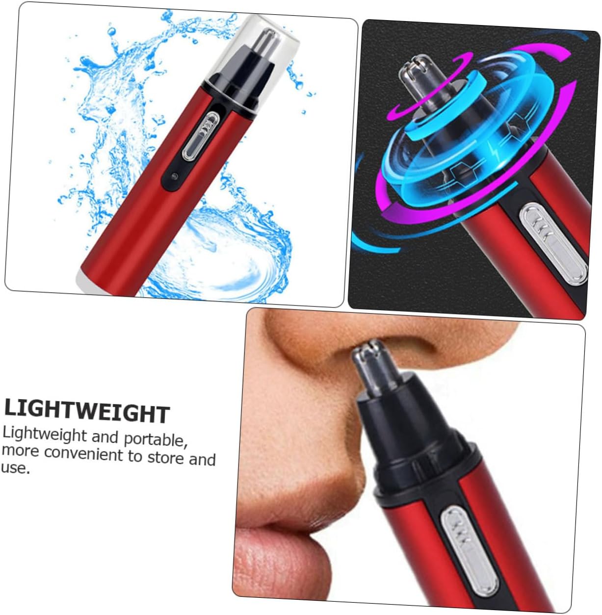 Tondeuse électrique multifonction : entretien rapide et sûr des poils de nez et sourcils pour ceux qui recherchent praticité et efficacité – Image 5