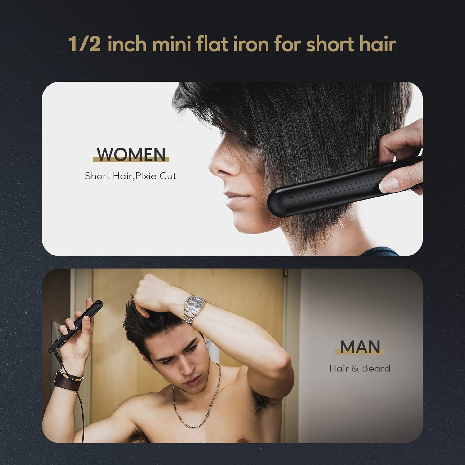 Mini fer à lisser pour cheveux courts : l'allié idéal des voyageuses modernes – Image 2