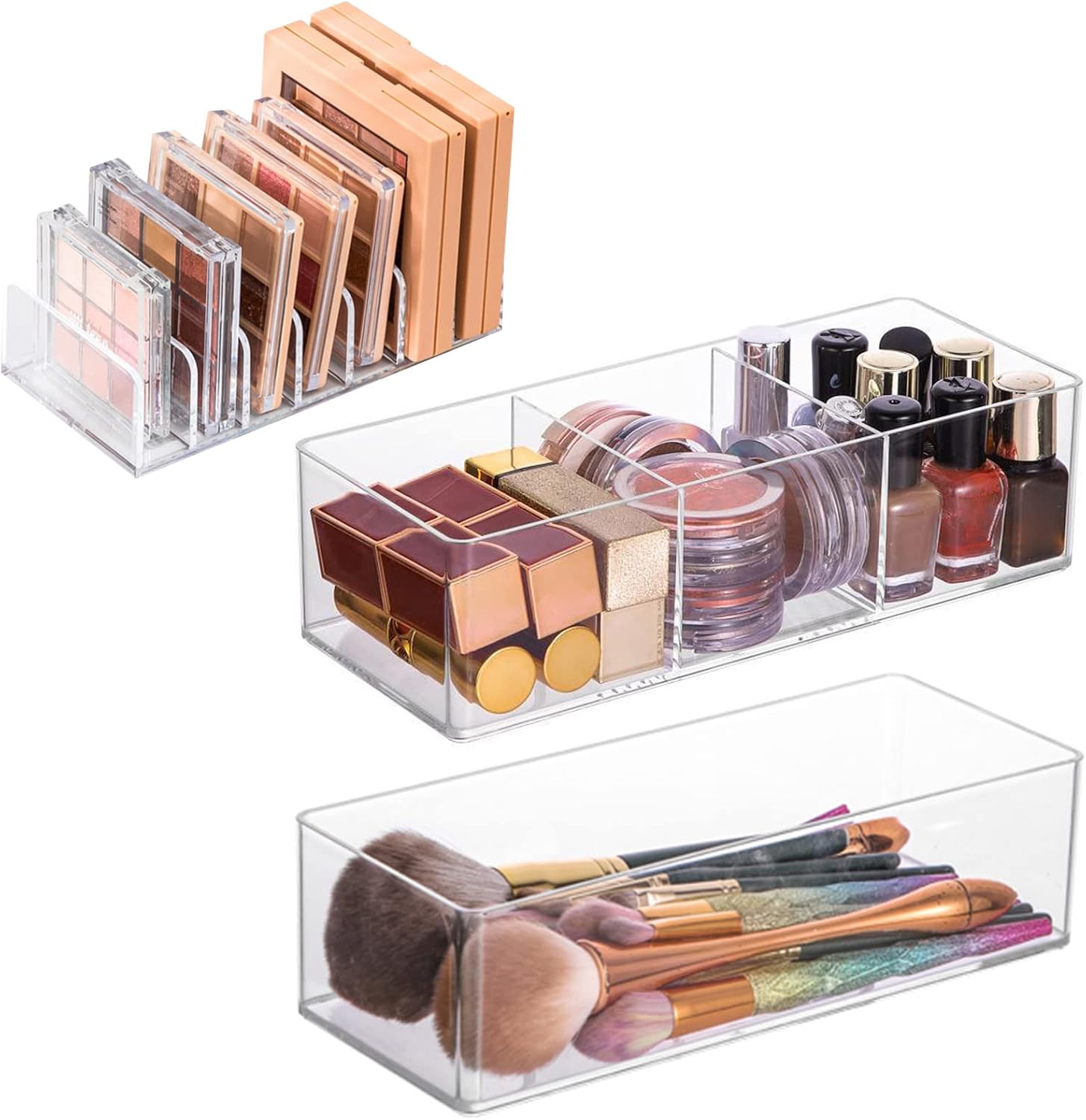 Organisateur de maquillage acrylique : rangement transparent idéal pour passionnées de beauté