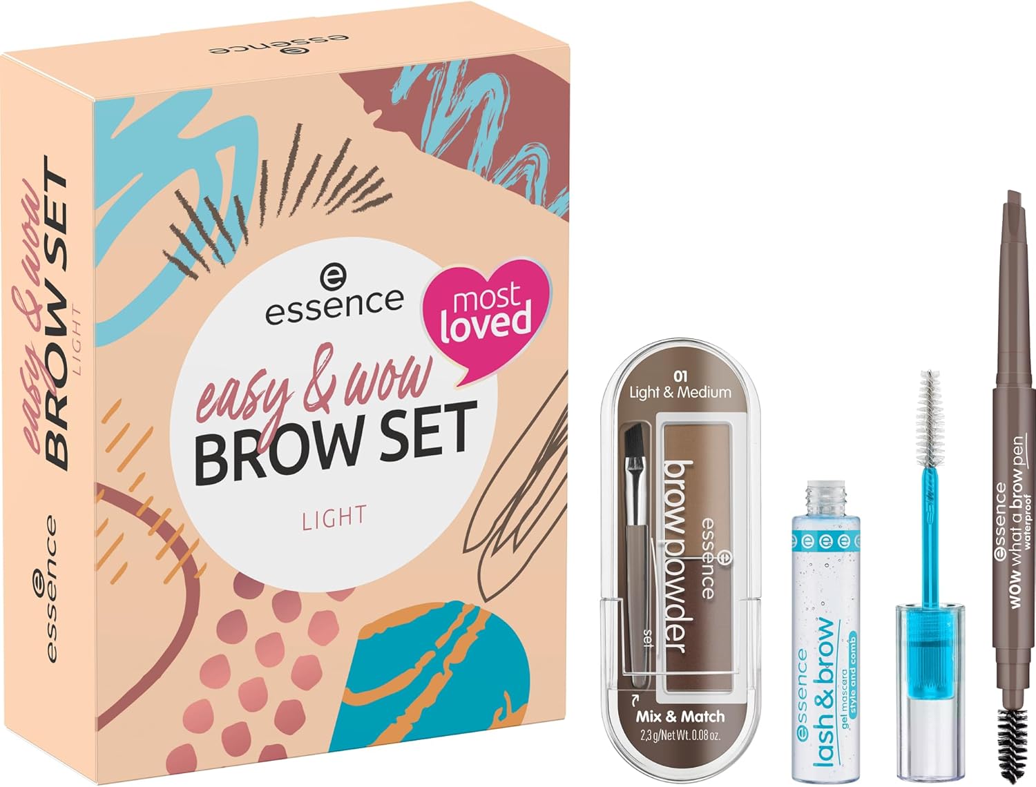Maquillage pour les sourcils : lot de 3 kits végétaliens sans microplastique pour un regard sublimé