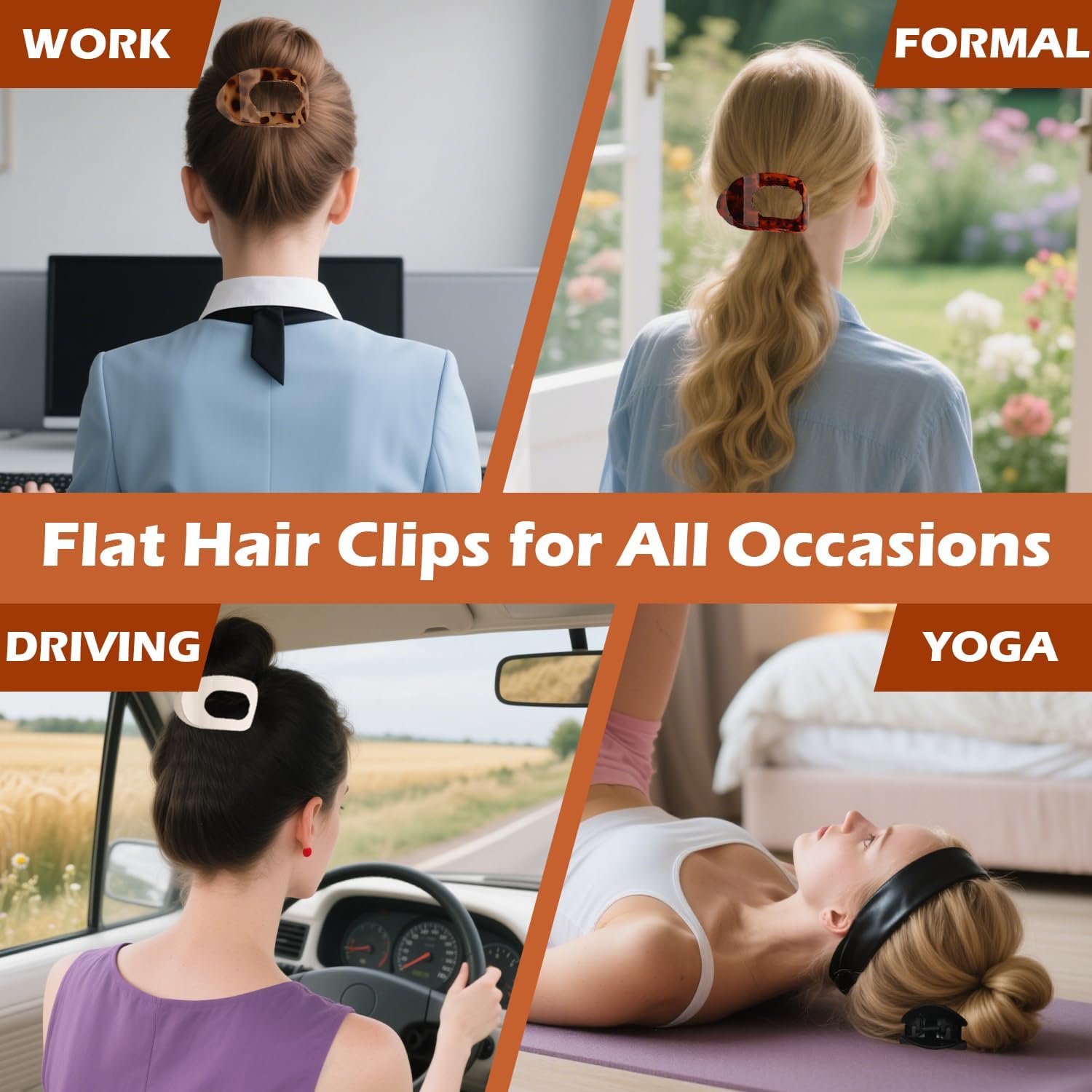 Pinces à cheveux plates pour femmes : élégance et maintien optimal des cheveux épais – Image 6