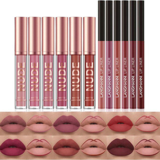 Rouges à lèvres mats veloutés : ensemble de maquillage 12 pièces pour sublimer votre sourire et garantir une tenue longue durée