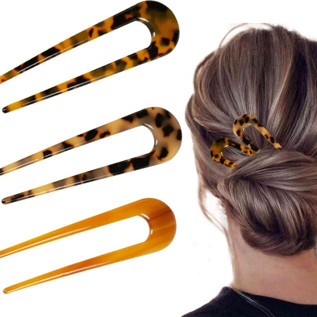 Épingles à cheveux en U : accessoire élégant pour femmes et filles, idéal pour un coiffage réussi