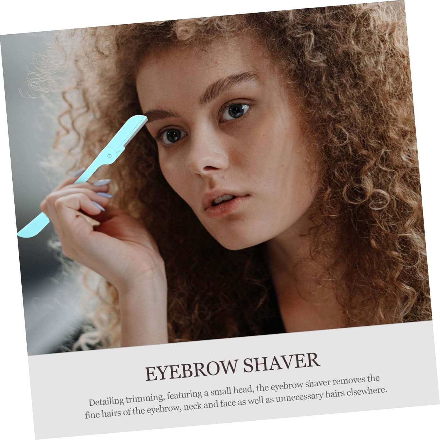 Rasoirs sourcils pliables en acier inoxydable : 10 pièces pour un épilage précis et sécurisé Profitez d'une tondeuse visage multifonction au design ergonomique pour une peau protégée – Image 2