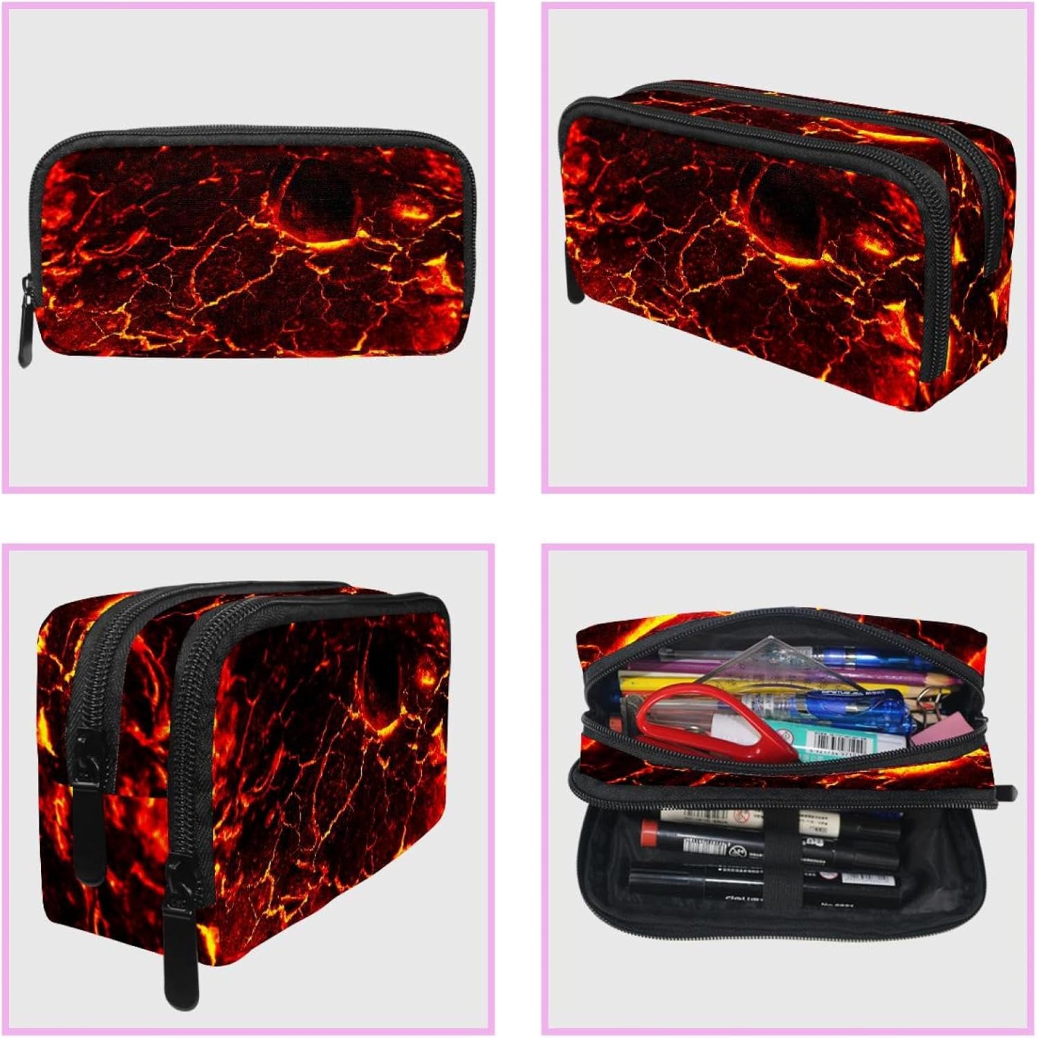 Trousse à crayons multicolore pour étudiants : grande capacité et style élégant – Image 3