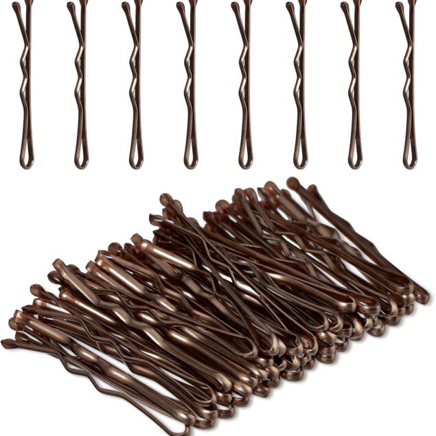Épingles à cheveux marron : 50 pièces élégantes pour femme et fille, parfaites pour un style chic et pratique