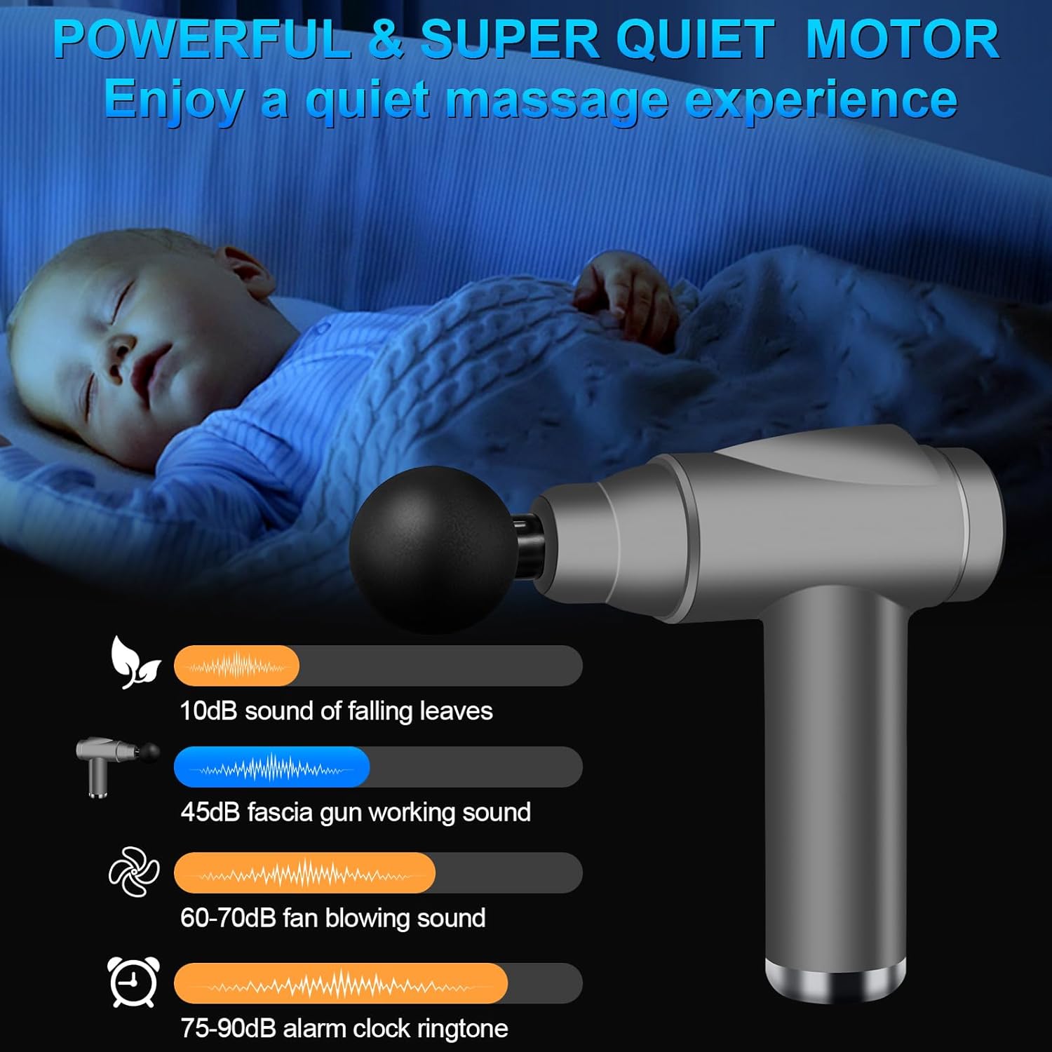 Pistolet de massage musculaire léger et portable : soulagez douleurs et raideurs musculaires pour un bien-être optimal – Image 6