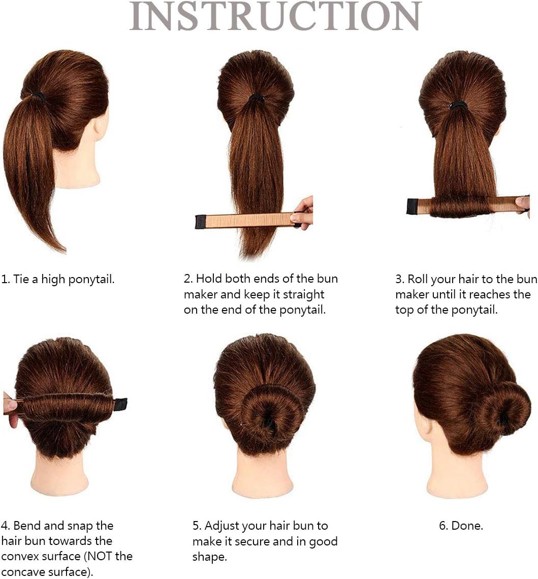 Chignon magique : set de 8 accessoires pour chignon élégant pour filles et femmes Créez des coiffures sophistiquées avec notre kit French twist bun maker en 4 couleurs – Image 5