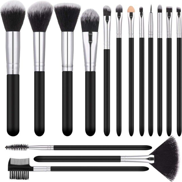 Pinceaux de maquillage : set professionnel de 15 pièces pour un teint parfait et un maquillage éclatant
