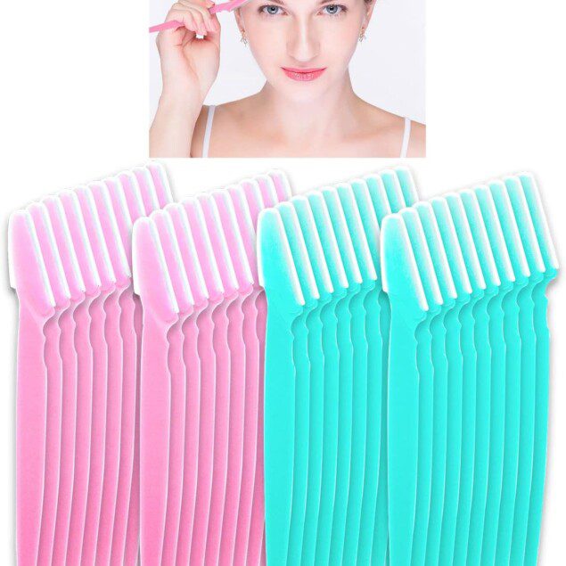 Rasoirs à sourcils : lot de 40 outils d'épilation pour femme et homme, idéal pour un maquillage parfait et un dermaplaning réussi