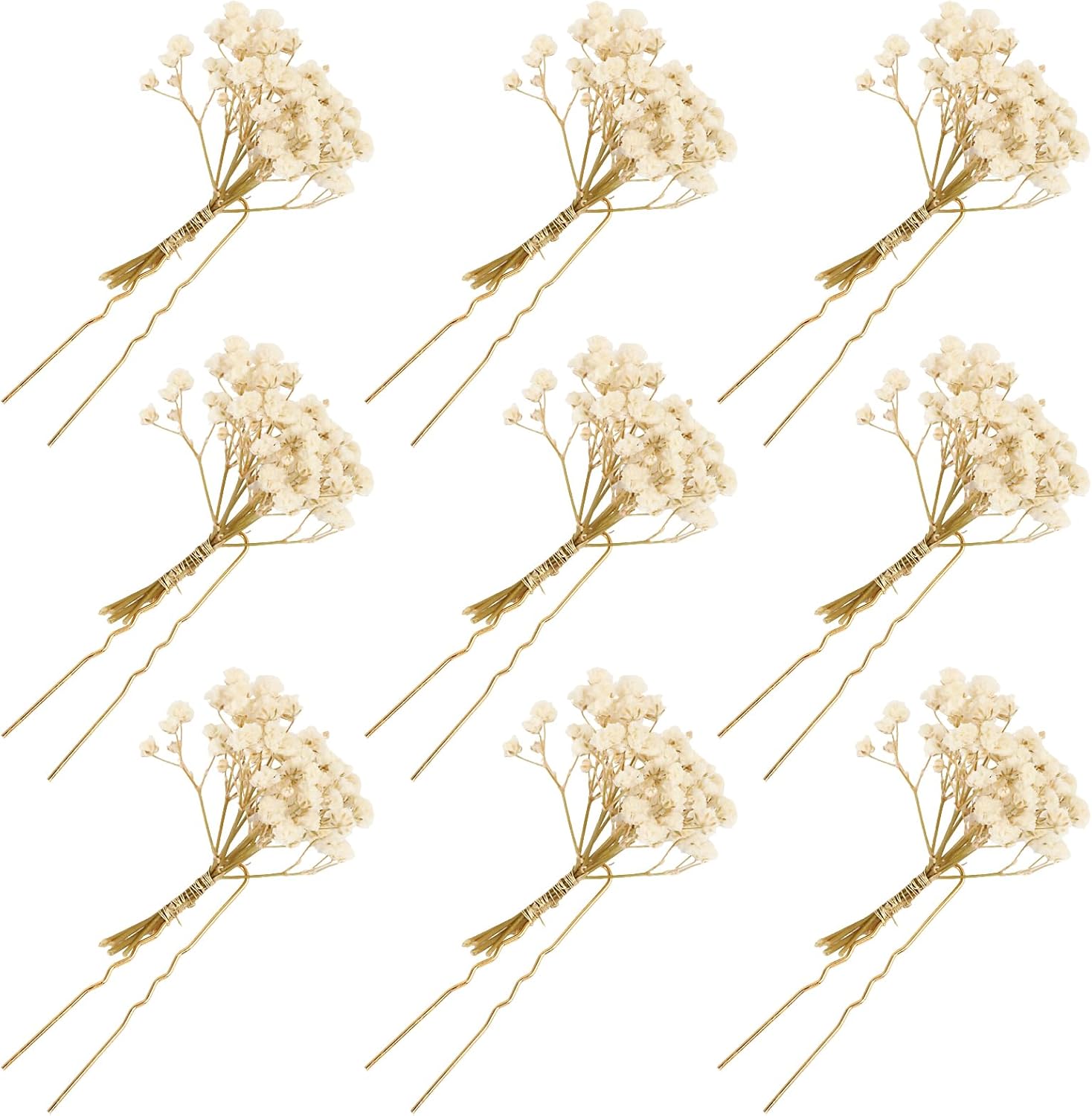 Épingles à cheveux florales en or : 9 pièces élégantes pour les mariées et les cérémonies Accessoires de coiffure raffinés pour sublimer votre look de mariage – Image 7