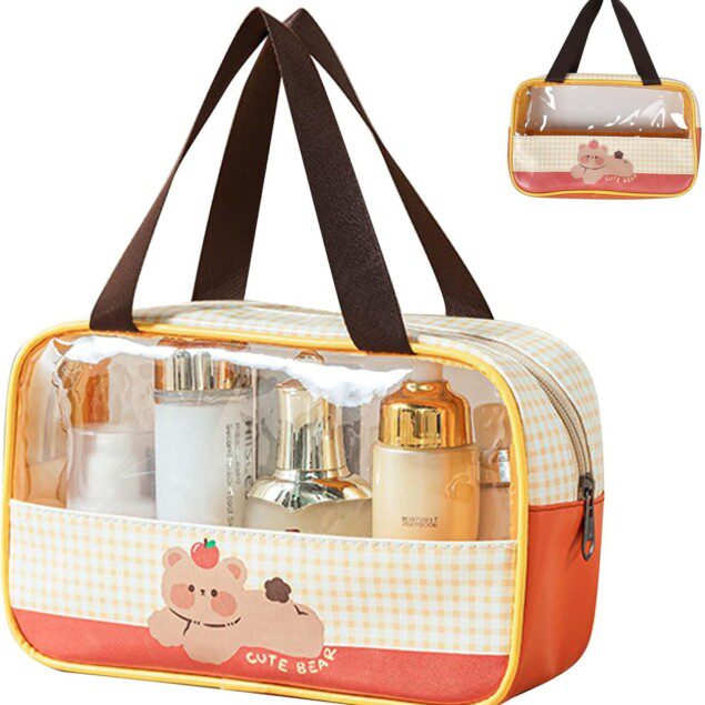 Trousse de toilette transparente imperméable pour voyage : l'accessoire idéal pour séparer vos essentiels secs et humides avec style