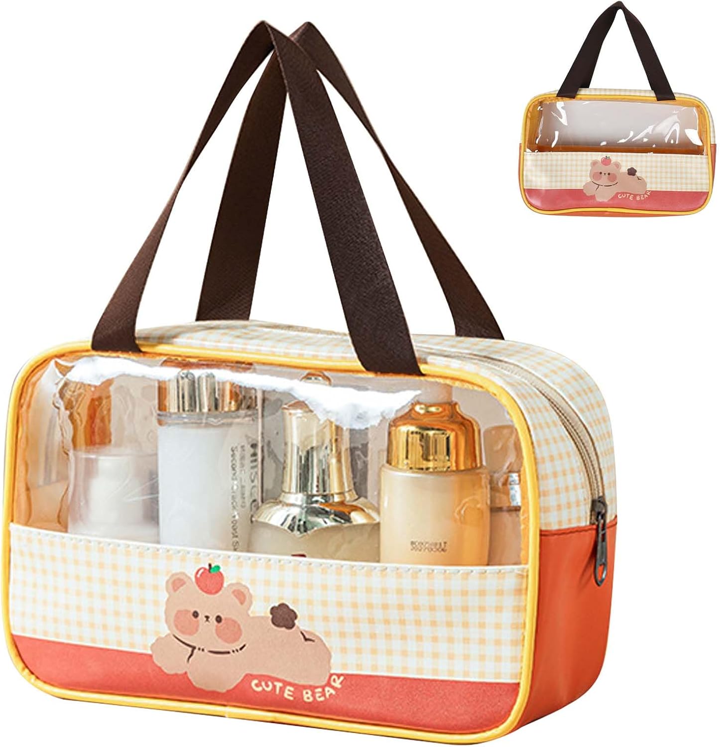 Trousse de toilette transparente imperméable pour voyage : l'accessoire idéal pour séparer vos essentiels secs et humides avec style