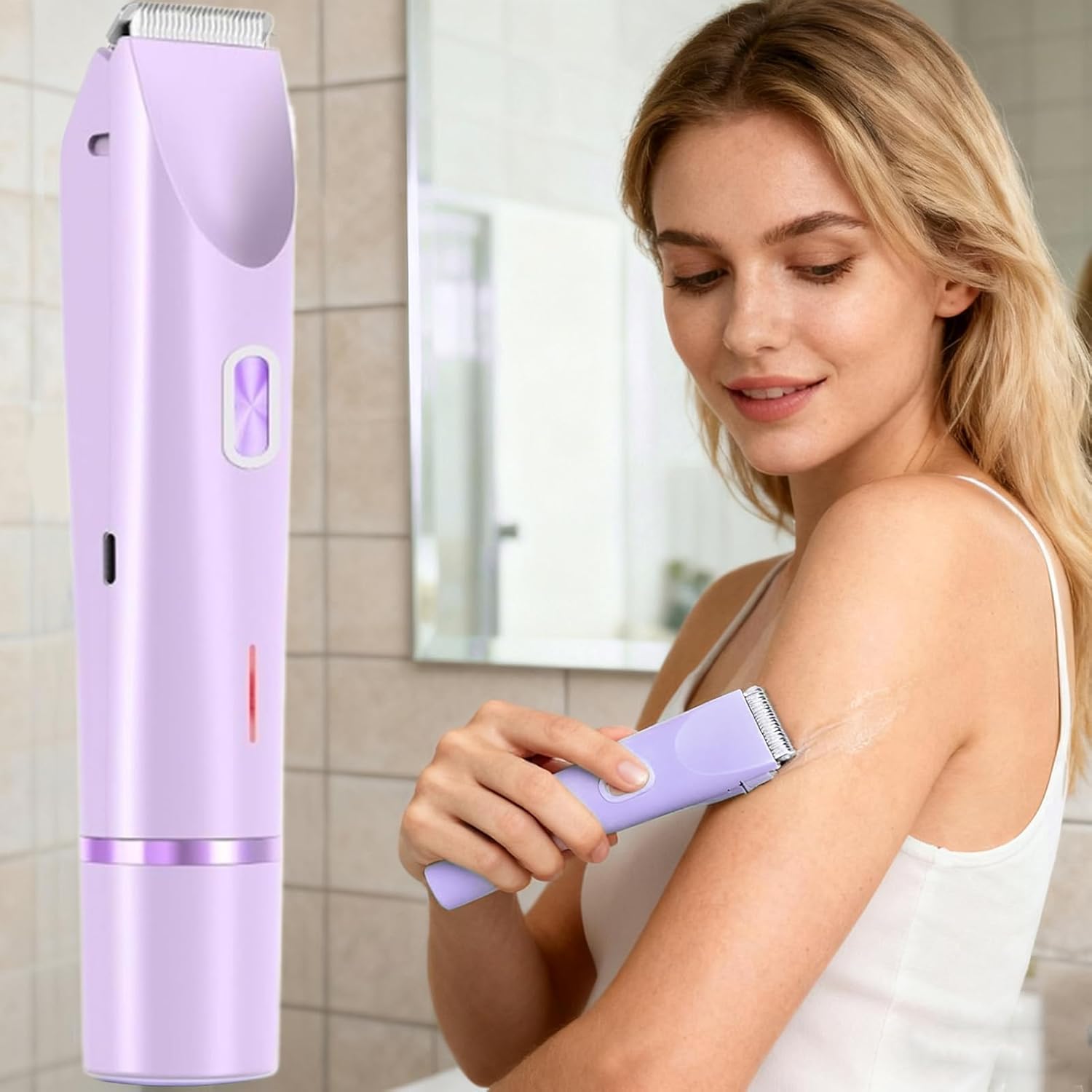 Épilateur Bikini Femme - Rasoir Électrique Beauté 2 Têtes – Image 3
