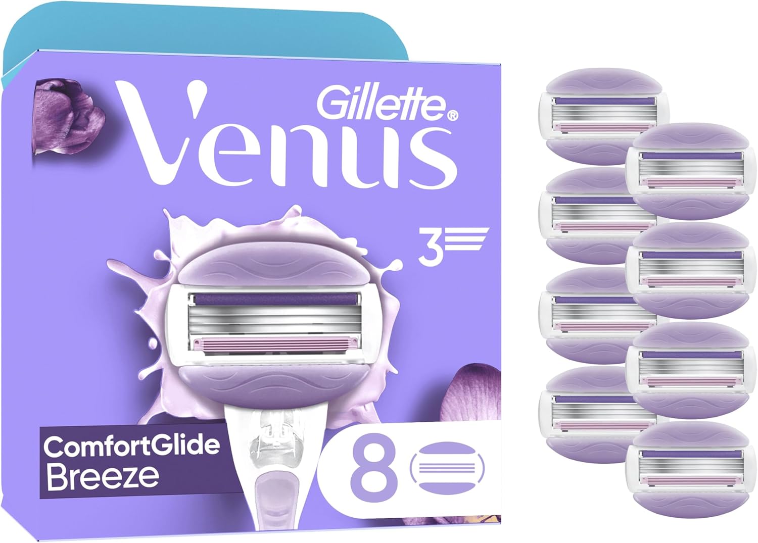 Gillette Venus Lames de REMPLACEMENT pour Femmes - Douceur sans Gel