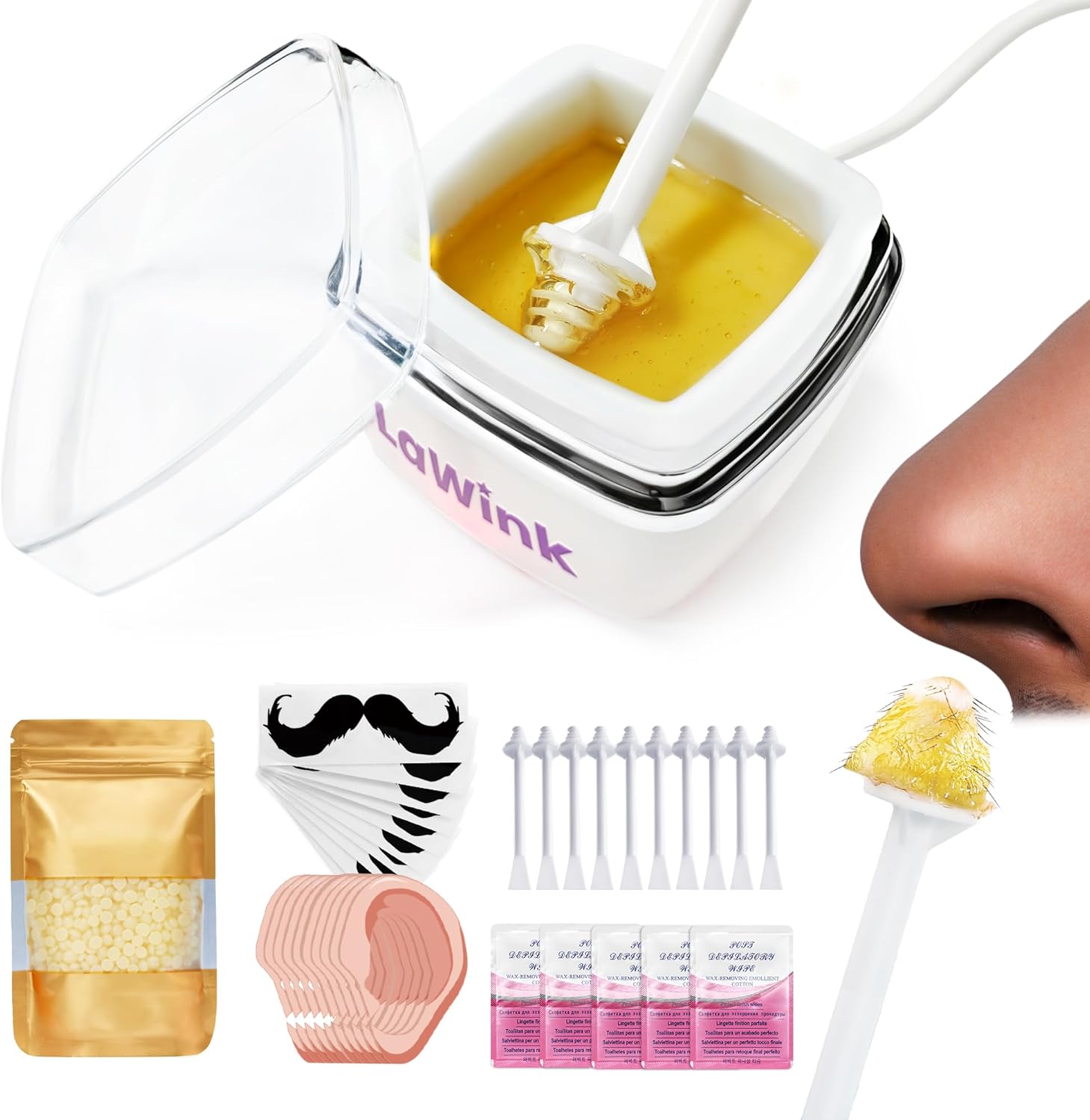 Kit d'épilation du nez et des oreilles : pour un visage impeccablement soigné à domicile