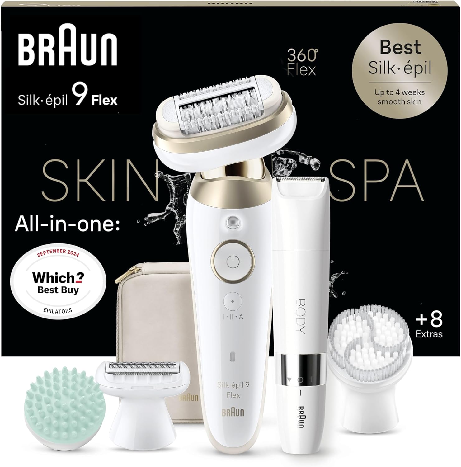 Épilateur pour femme Braun Silk-épil 9 Flex SkinSpa : l’alliance parfaite entre douceur et efficacité pour une peau lisse et durable