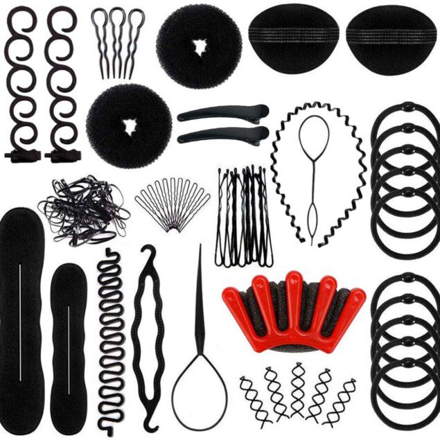 Accessoires de Coiffure: Kit Tressage & Chignons Éblouissant