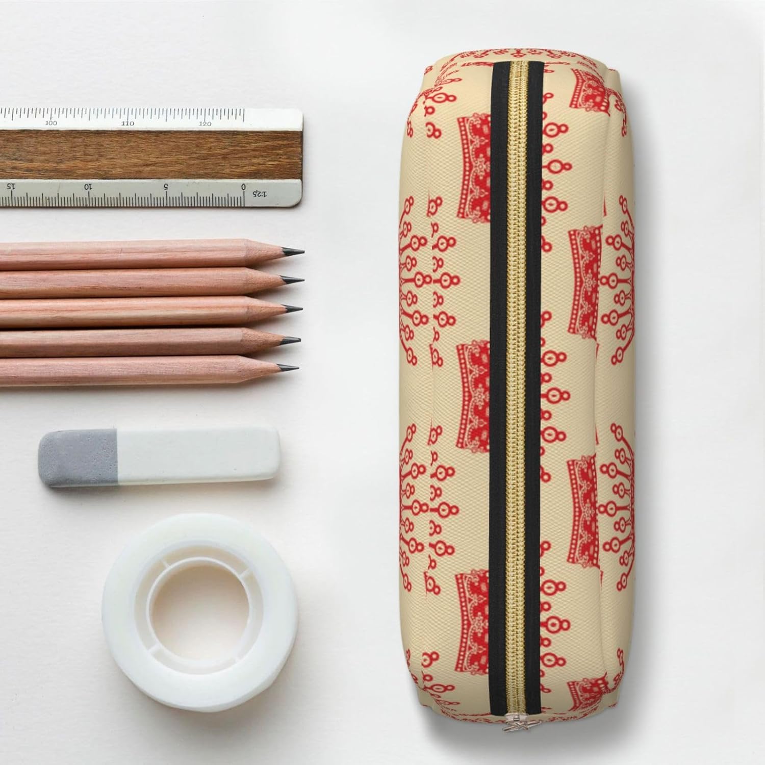 Grande trousse à crayons avec fermeture éclair : l'accessoire multifonction pour le travail et le maquillage – Image 6