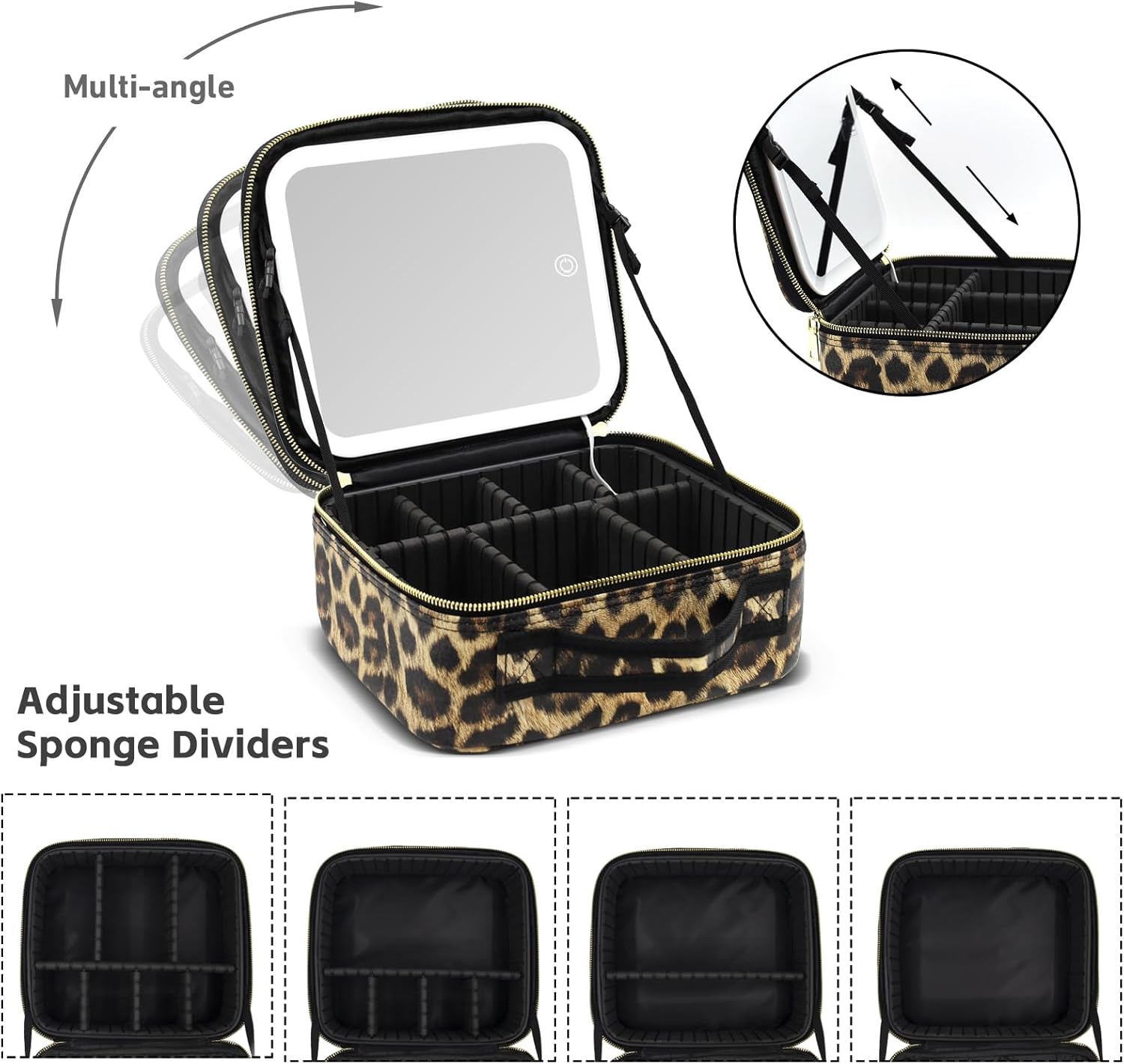 Trousse de maquillage avec miroir et lumière : l'alliée parfaite pour les beauty addicts en voyage – Image 5