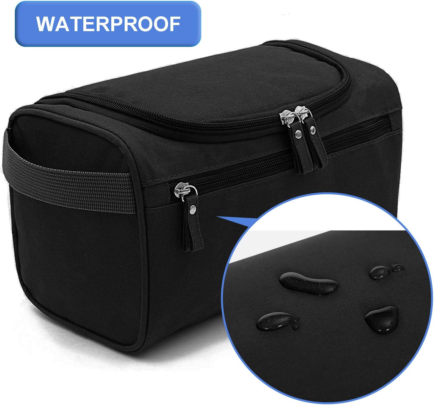 Trousse de toilette homme : grande trousse de maquillage imperméable suspendue pour un voyage organisé et stylé – Image 4